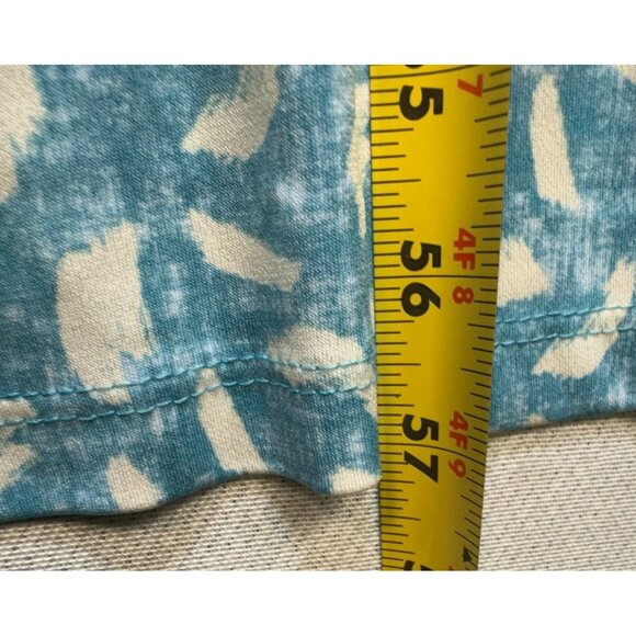 Gilli Blue Adana Faux Wrap Maxi Dress 3X Blue White Strappy Spandex Blend - Picture 5 of 12